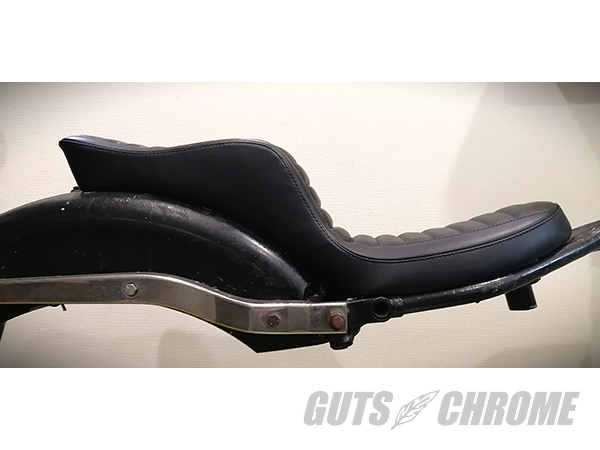 ▽HARD RIDE レザーキング＆クイーンシート ブラック 4速フレーム用