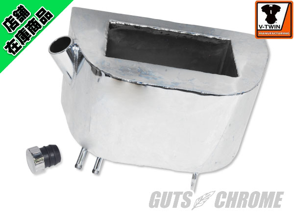 ○V-Twin ラウンドオイルタンク 65-84年4速フレーム用｜ハーレーパーツ