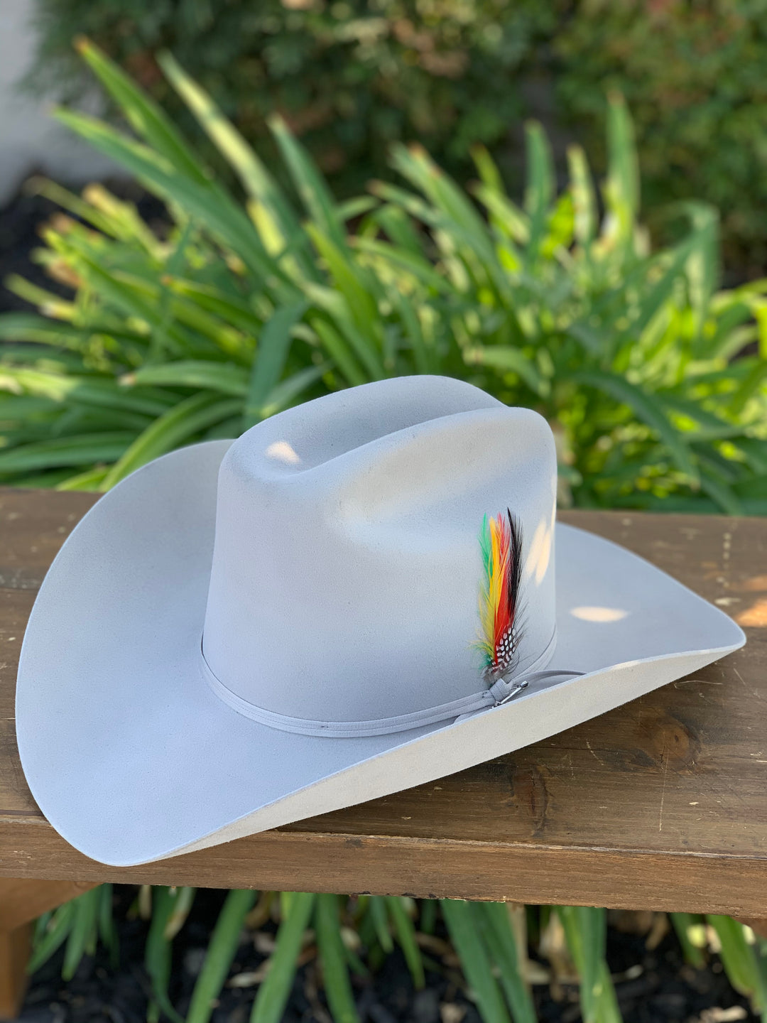 Stetson 6x Rancher Silver Gray Cowboy Felt Hat (Copa Alta Falda