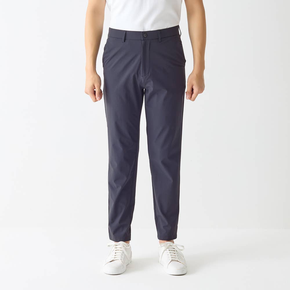 テーパード】ファスナー＆ベルトループ付き ストレッチパンツ BDV153