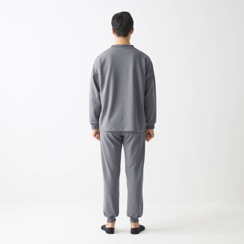 綿混リブ ミニ裏毛】ルームウエア 長袖長パンツ【SALE】 BDX471