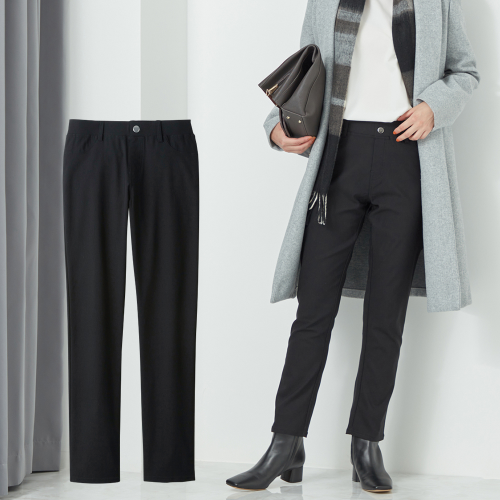 裏起毛】レーヨン混ストレートパンツ【SALE】 TZQ65K :レディース