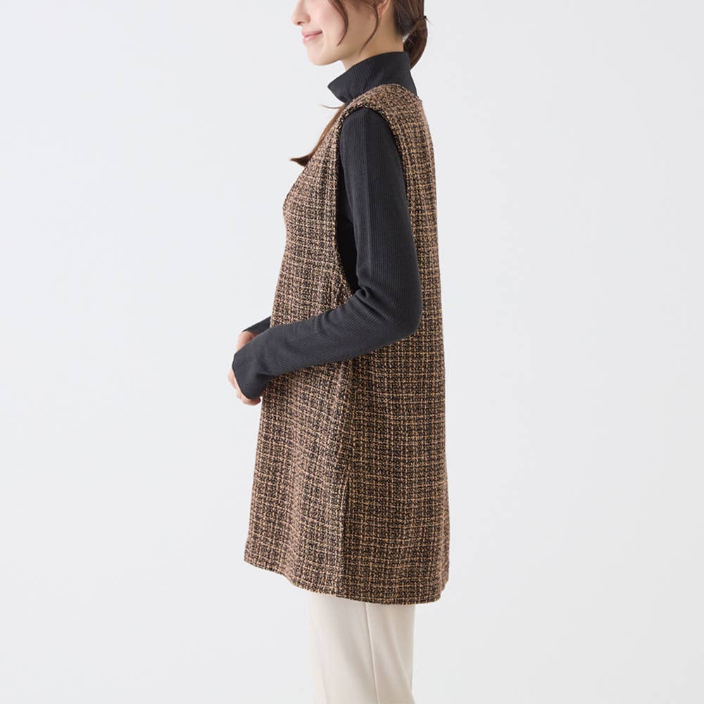 7DAYS LOOKS】ツイードベスト【SALE】 TZW652 :レディース トップス