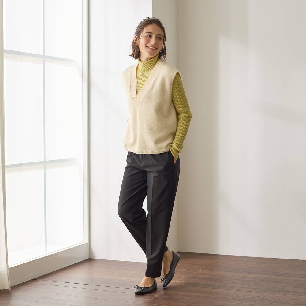 テーパード・裏起毛】ソフトタッチパンツ【SALE】 TZW71K :レディース