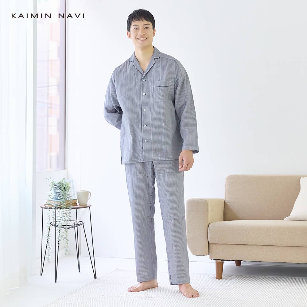 調温素材 使用 パジャマ 長袖長パンツ【送料無料】【SALE】 GM2005