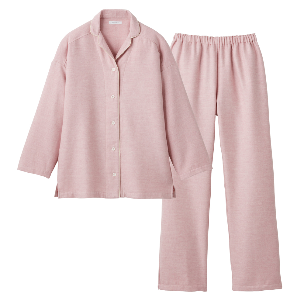 綿100％ ネル起毛 パジャマ 長袖長パンツ 【送料無料】【SALE