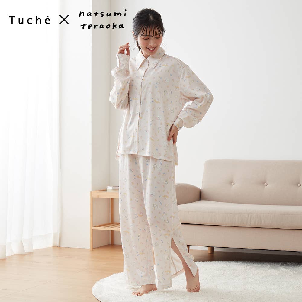 てらおかなつみコラボ パジャマ 長袖長パンツ【SALE】 TF4523