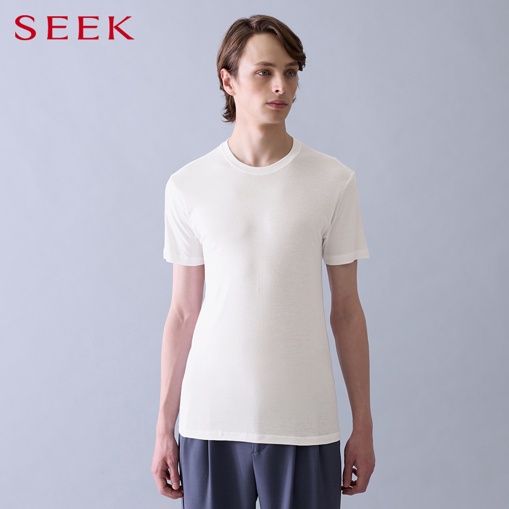 プレミアムオーガニックコットン】クルーネックTシャツ(丸首) EE1613A