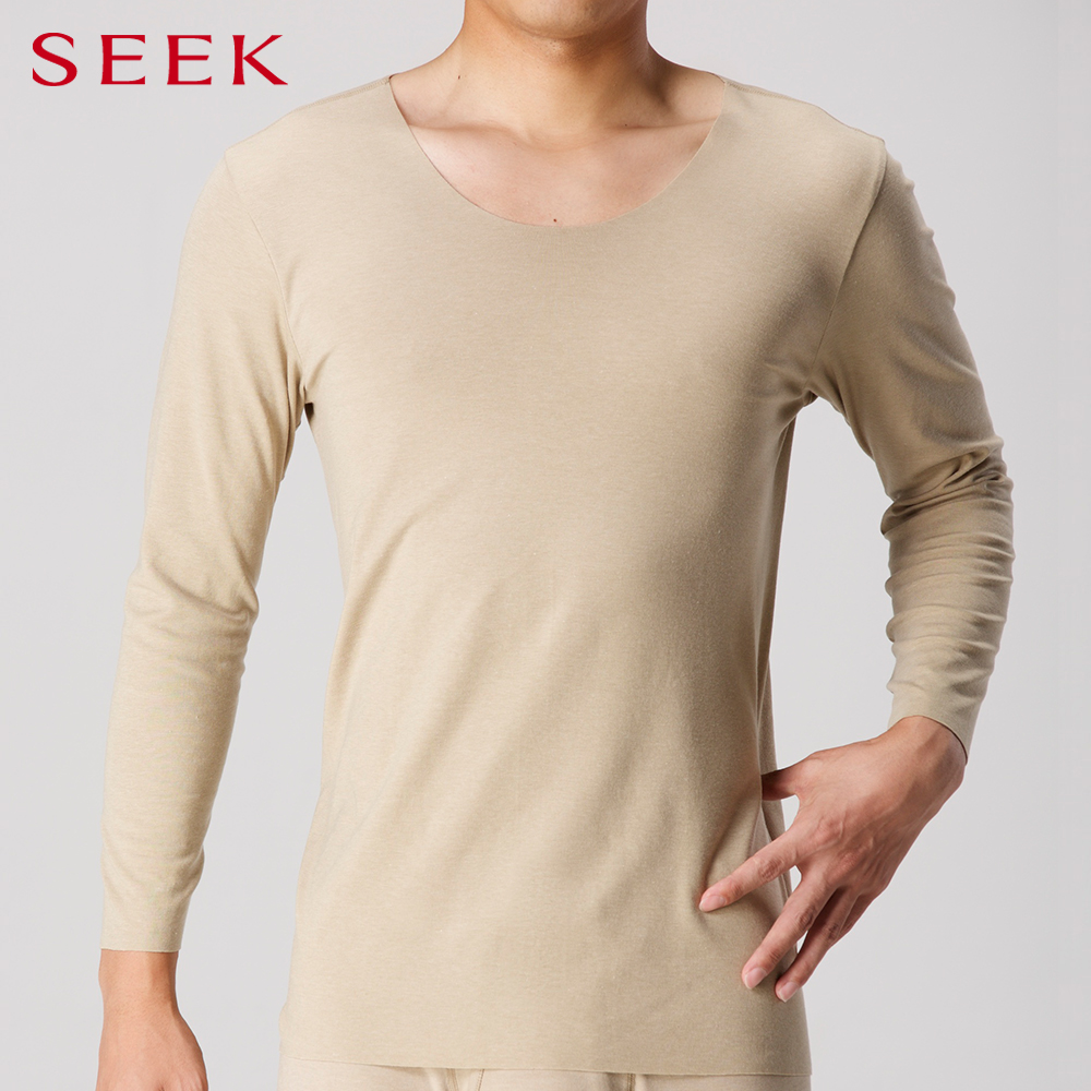 帯電低減加工】Uネックロングスリーブ(U首) EE3611A :メンズ トップス