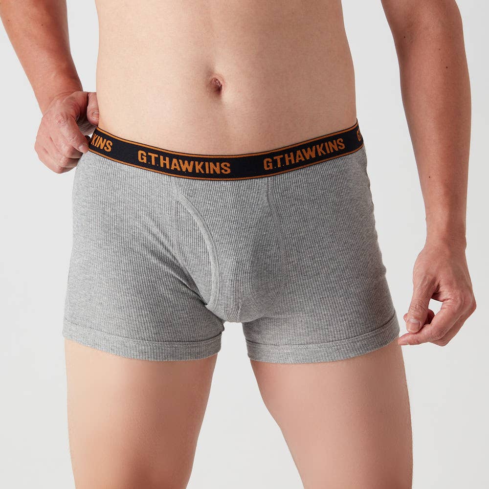 リブ編み】ボクサーパンツ（前あき）（2枚組）【SALE】 HK19832