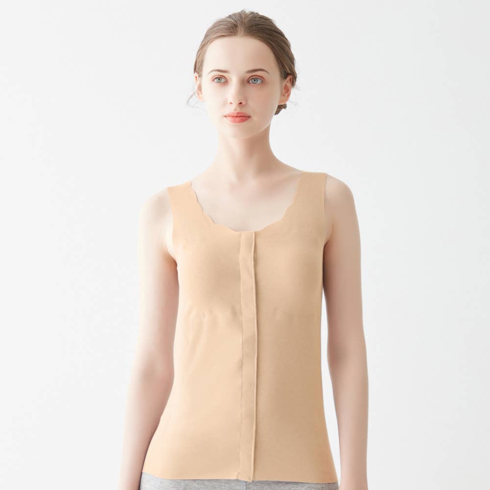 前あきカップ付きタンクトップ NP0036 :レディース トップス