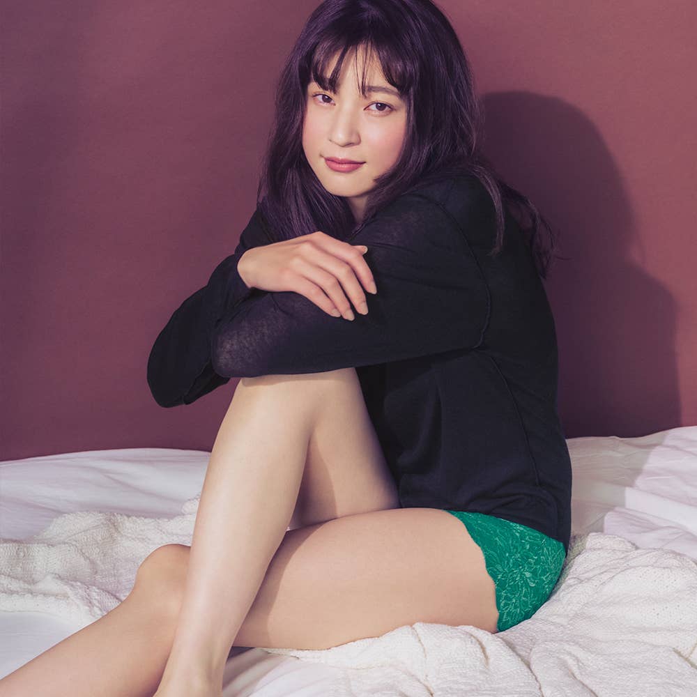 2セット ブラS ショーツM ダスティグリーン ダスティネイビー LUNA