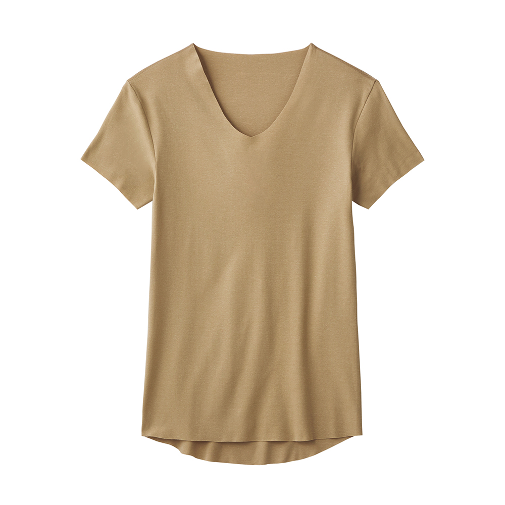 NEXTRA WARM】半袖Vネックシャツ（V首）【SALE】 YN7215 :メンズ トップス