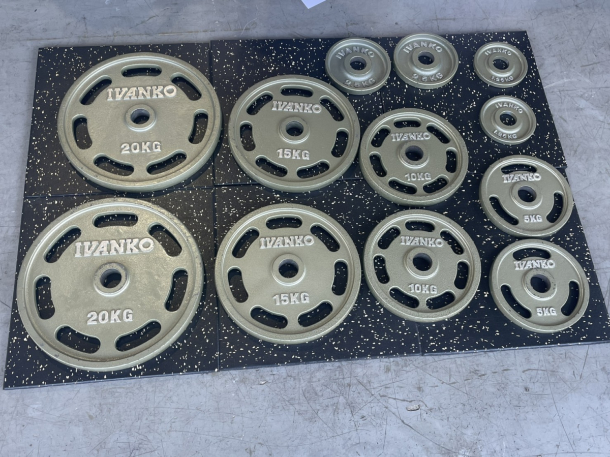 IVANKO/イヴァンコ 計107.5kg オリンピック ラバー プレート IVANKO