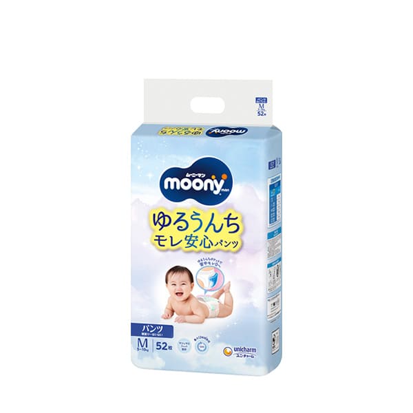パンツ Mサイズ 寝返り～はいはい〕ムーニーマン ゆるうんちモレ安心