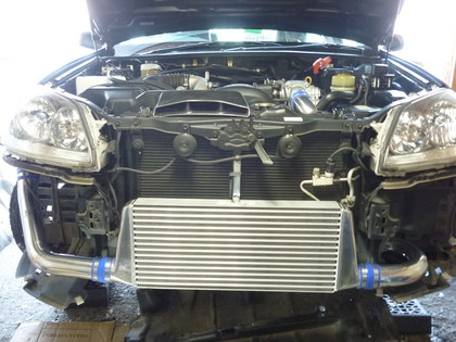 JZX110・マークⅡ・BLIZ〈ブリッツ〉前置きインタークーラー取付け