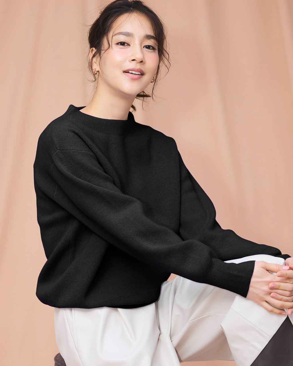 スーパーファインメリノ・カシミヤ混セーター/DoCLASSE