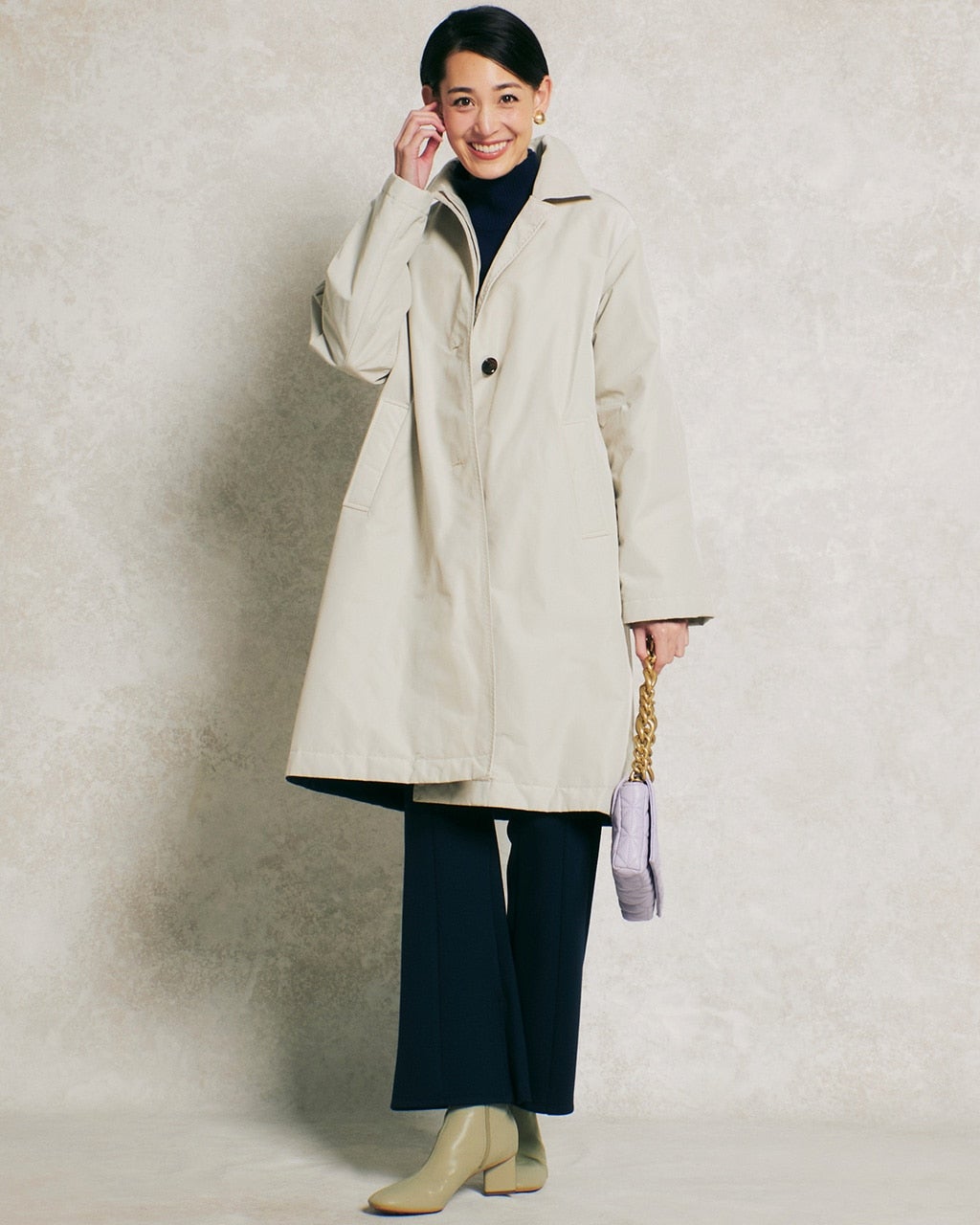 マジカルサーモ・ダブルステンカラーコート/DoCLASSE