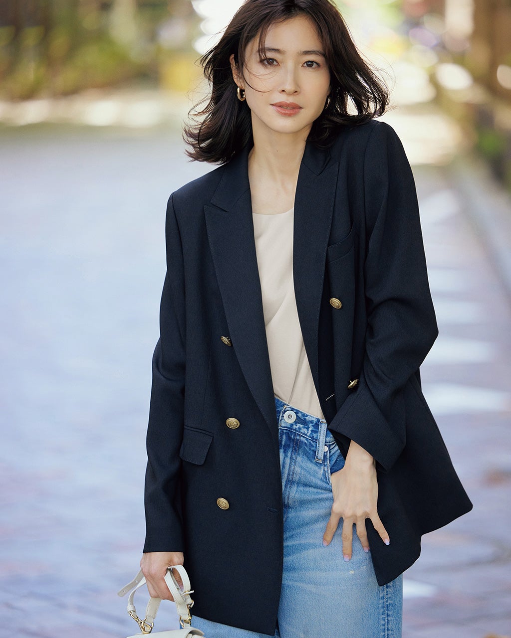 TAGLIATORE /ネイビー /ダブルブレストジャケット 46/7 R TAGLIATORE