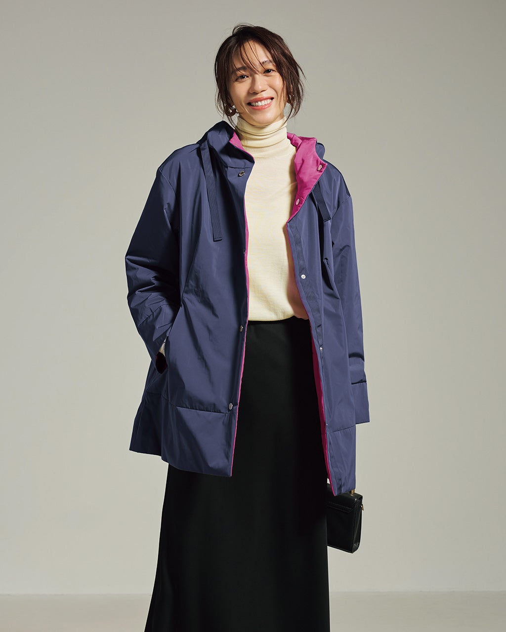 マジカルサーモ・リバーシブルフードコート/DoCLASSE