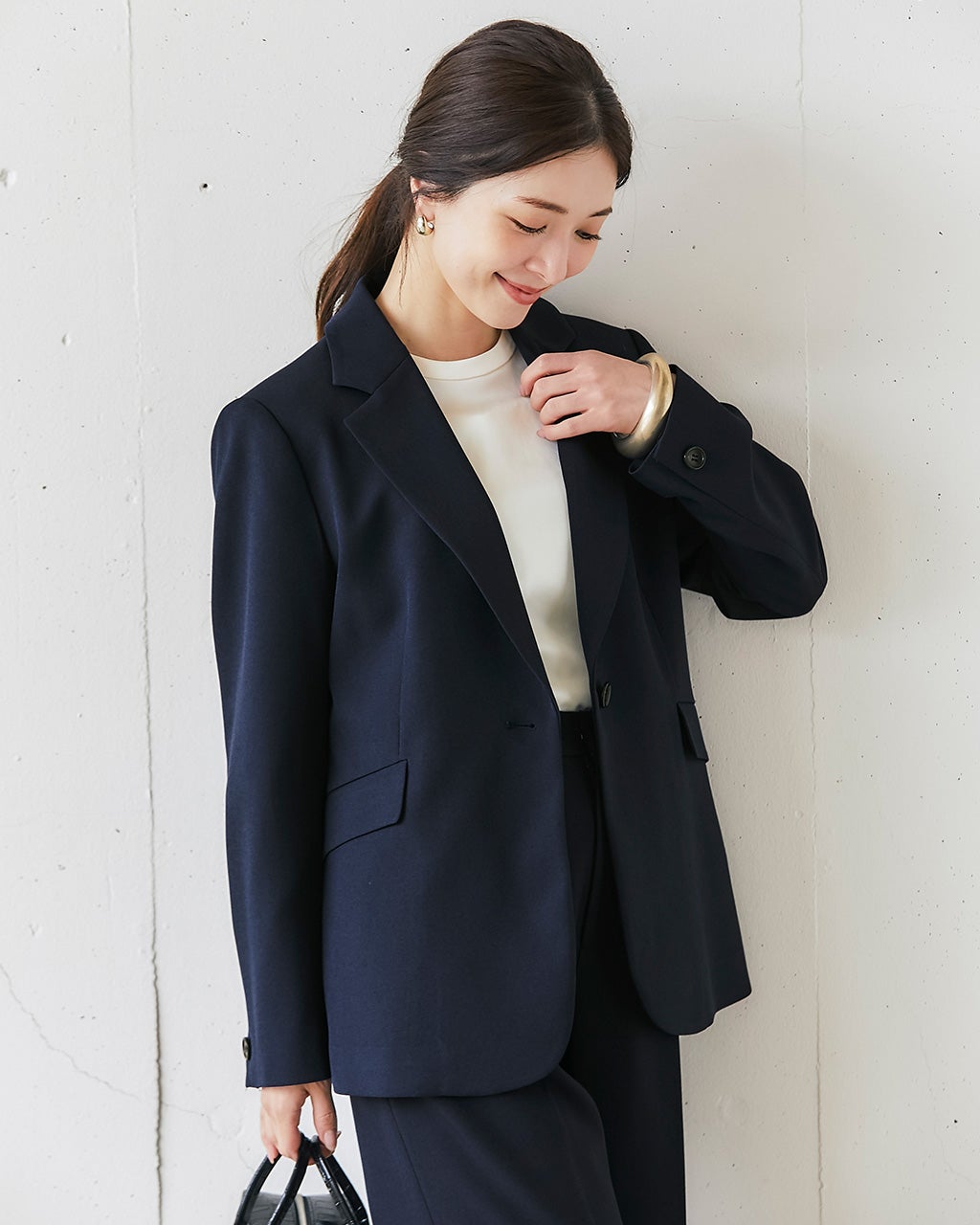 グラシエツイル・バックペプラムジャケット/DoCLASSE