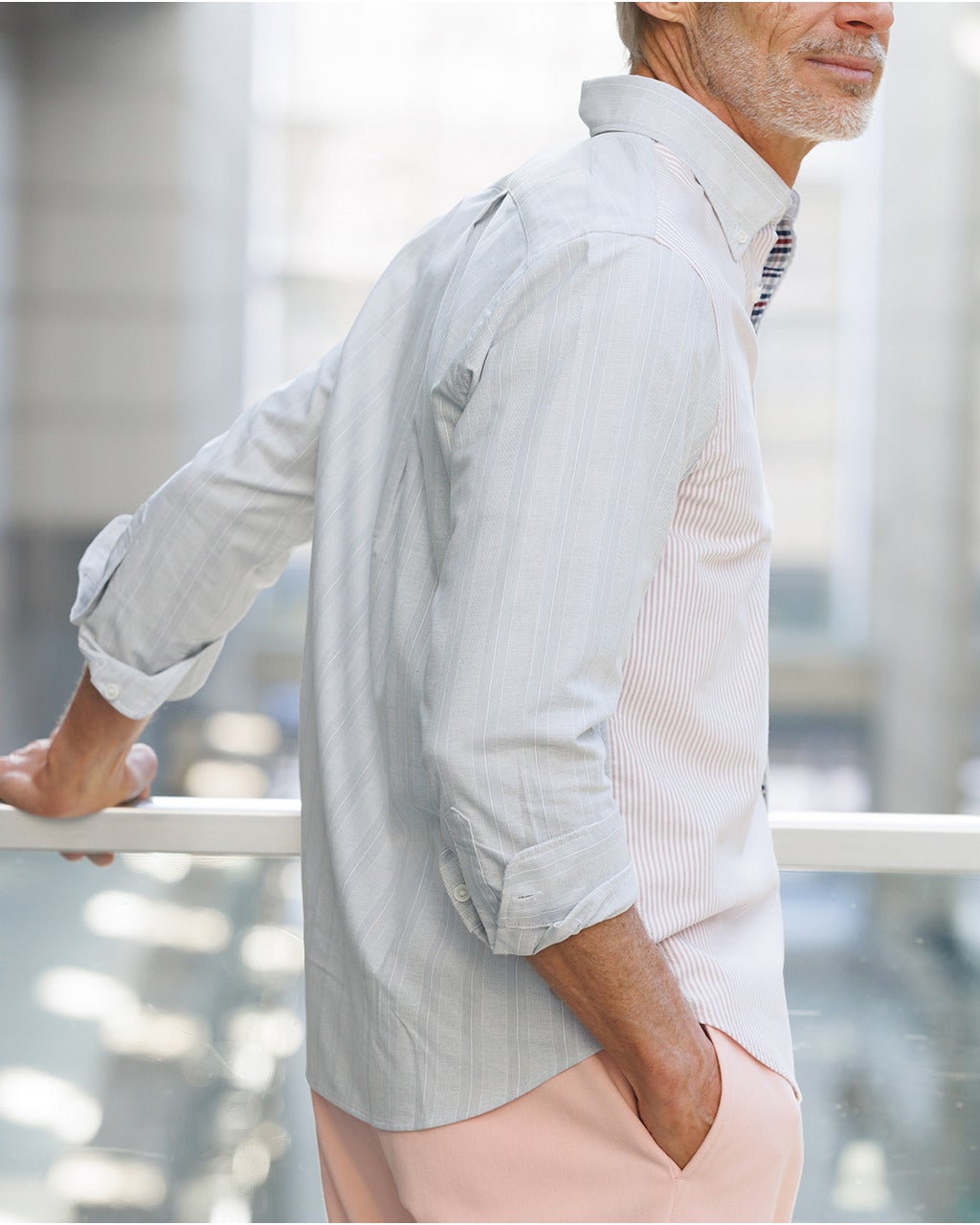 ピュアファインオックス・クレイジーシャツ 長袖/DoCLASSE