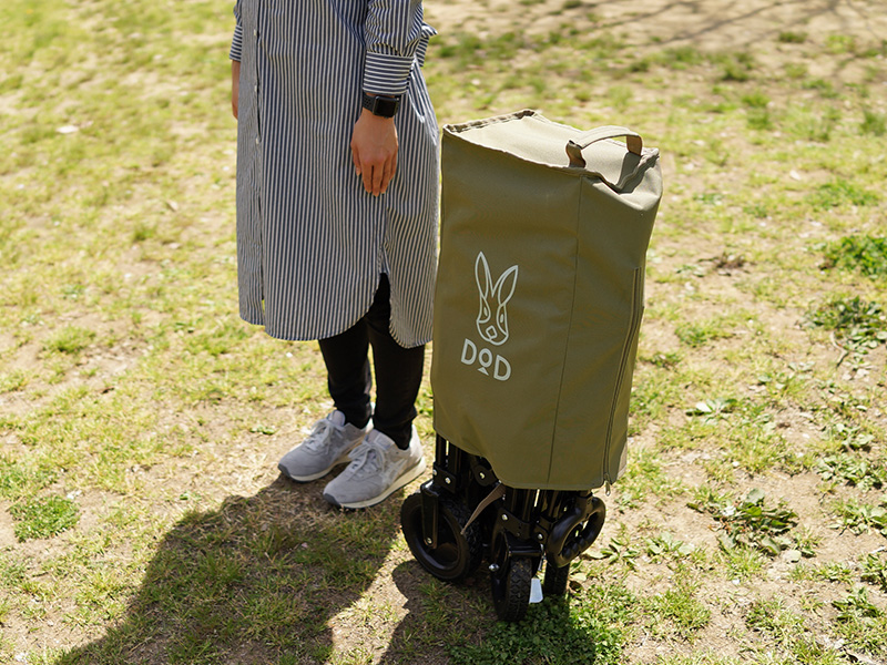 販売終了】フォールディングキャリーワゴン ウォッシャブル（カーキ