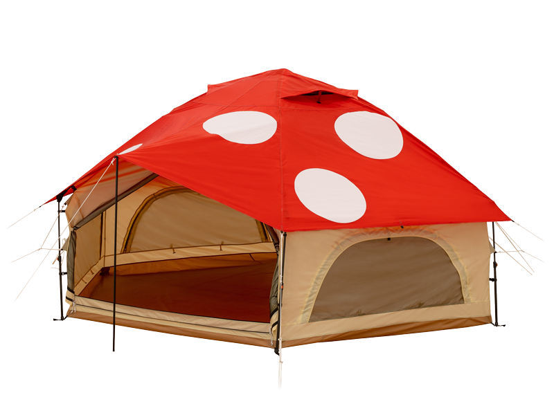 DOD タケノコテント 人形色タンカラー DODのキノコタケノコに新たな