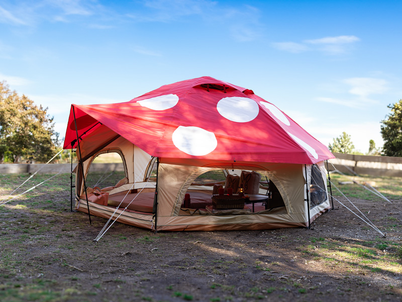 深堀り記事】待望の大型化！でかキノコテントの素敵な活用法。 - DOD