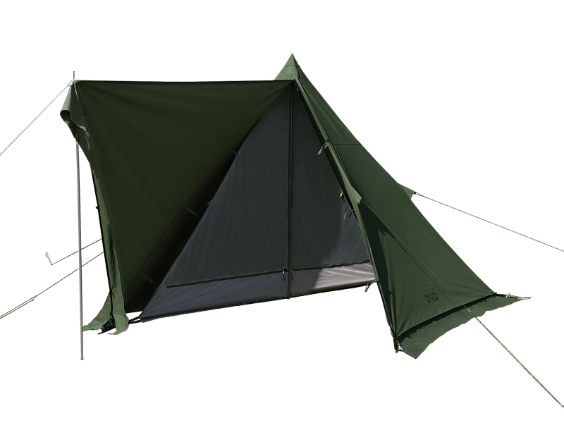 ほ*い様 【おすすめ！グランドシート付】DOD ムシャテント カーキ