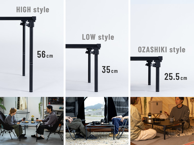 ナニゲニーテーブルL TB6-017-BK - DOD（ディーオーディー）【公式