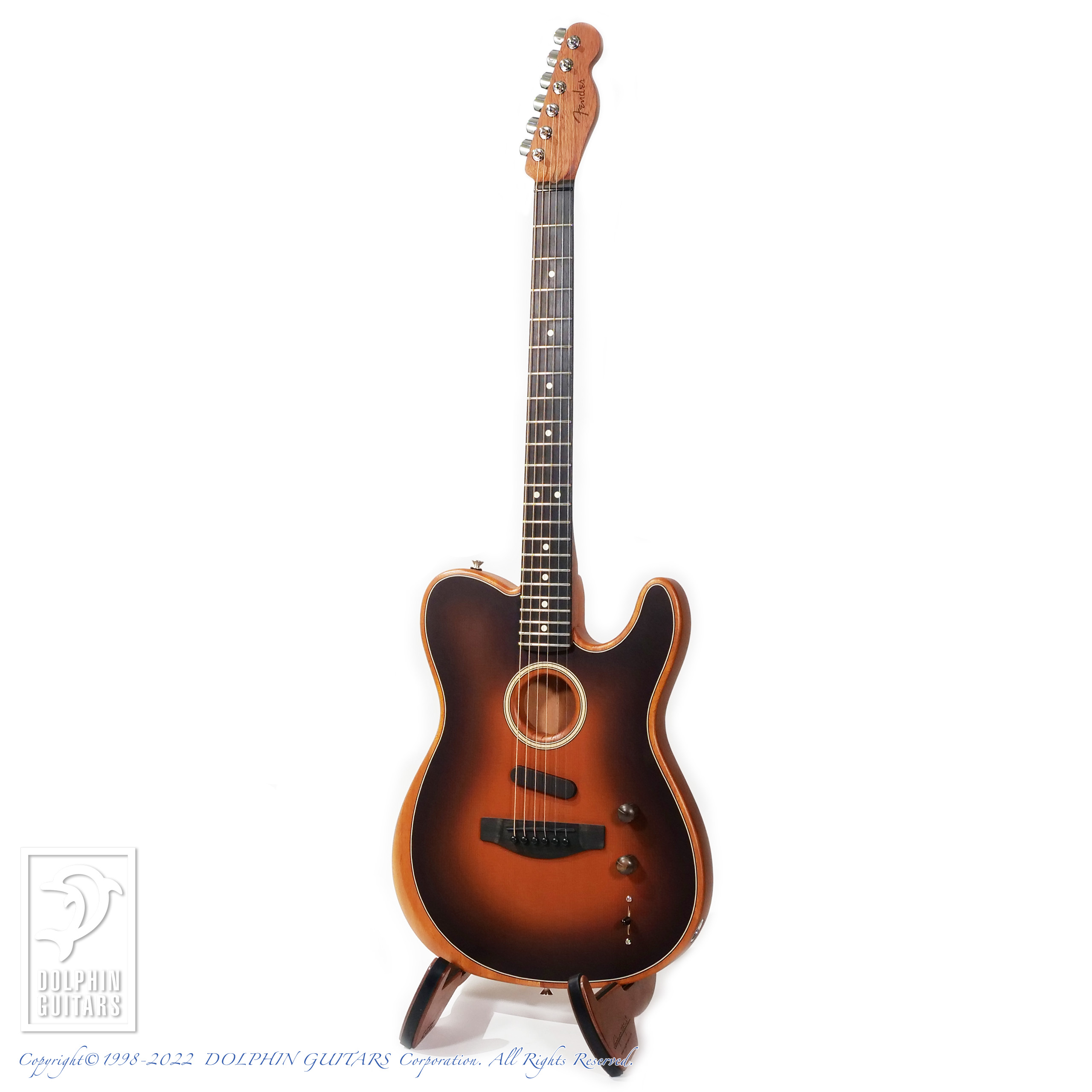 FENDER USA American Acoustasonic Telecaster (Sunburst)|ドルフィン
