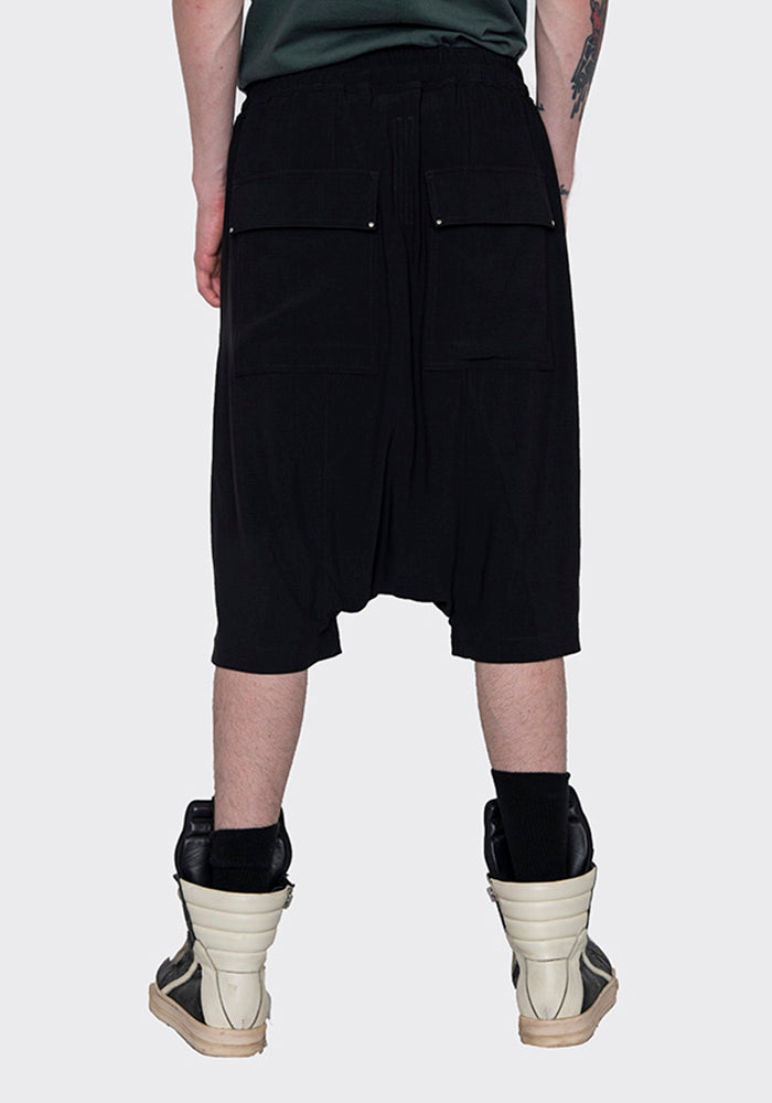 RICK OWENS RICK S PODS SHORTS BLACK FW22 | DOSHABURI Online Shop