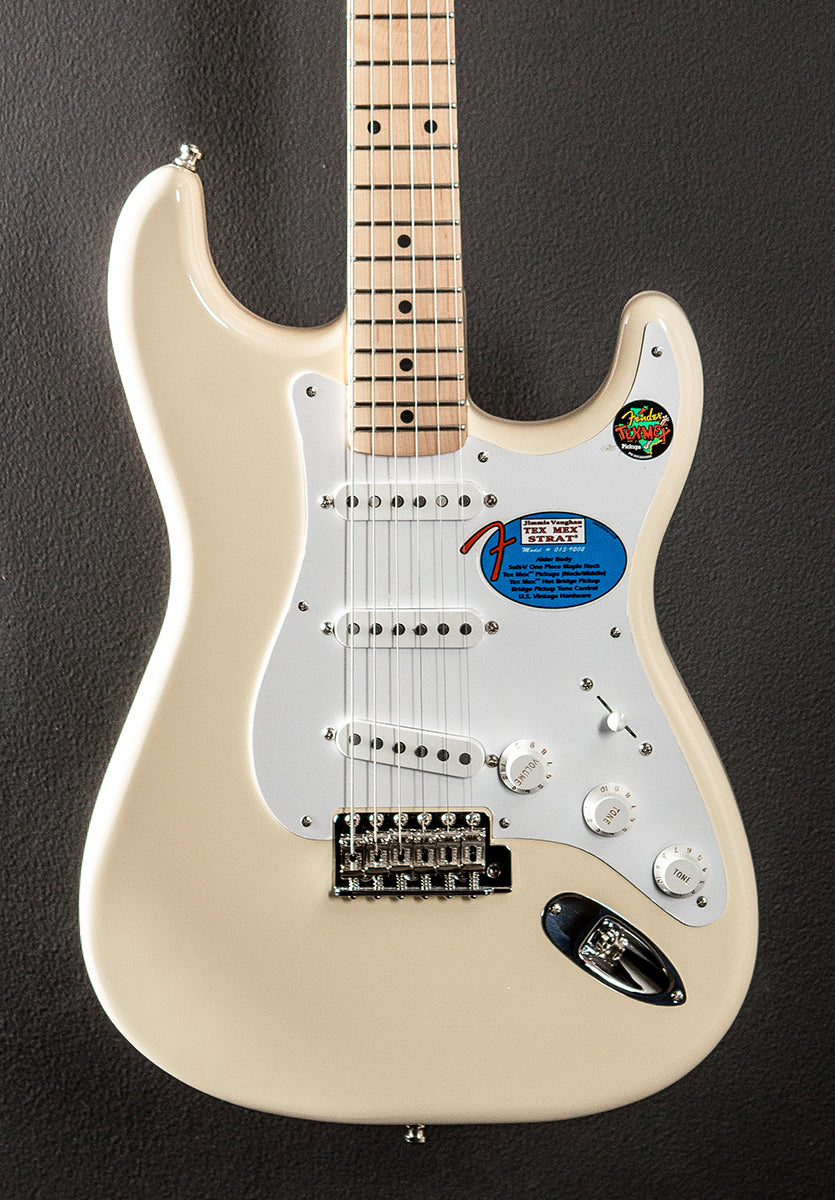Jimmie Vaughan Tex-Mex Strat - Olympic White – Dave's Guitar Shop