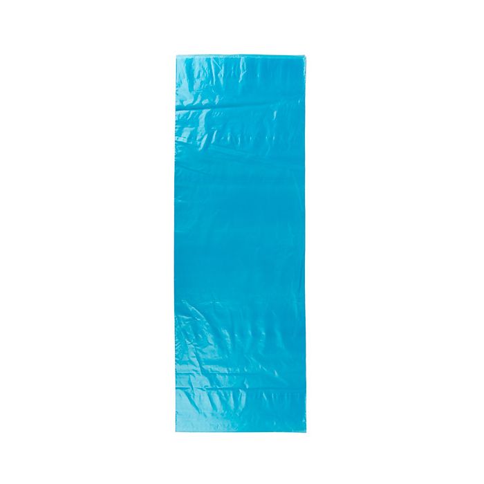 Blue LDPE Newspaper Bags with Hanger | 7 1/2 x 21 | 100 Pack