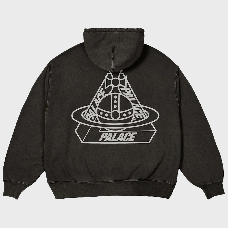 Palace x Vivienne Westwood Oversized Black Hoodie - Danezon