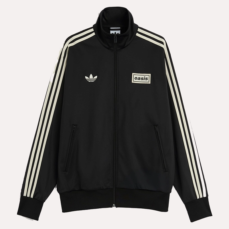 Adidas x Oasis Black Track Jacket | Black Track Top Jacket
