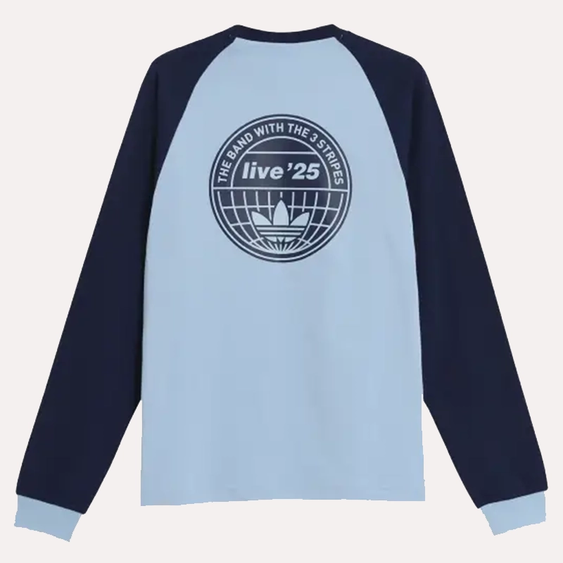 Adidas x Oasis Tour 3-Stripes Long Sleeves T-shirt - Danezon