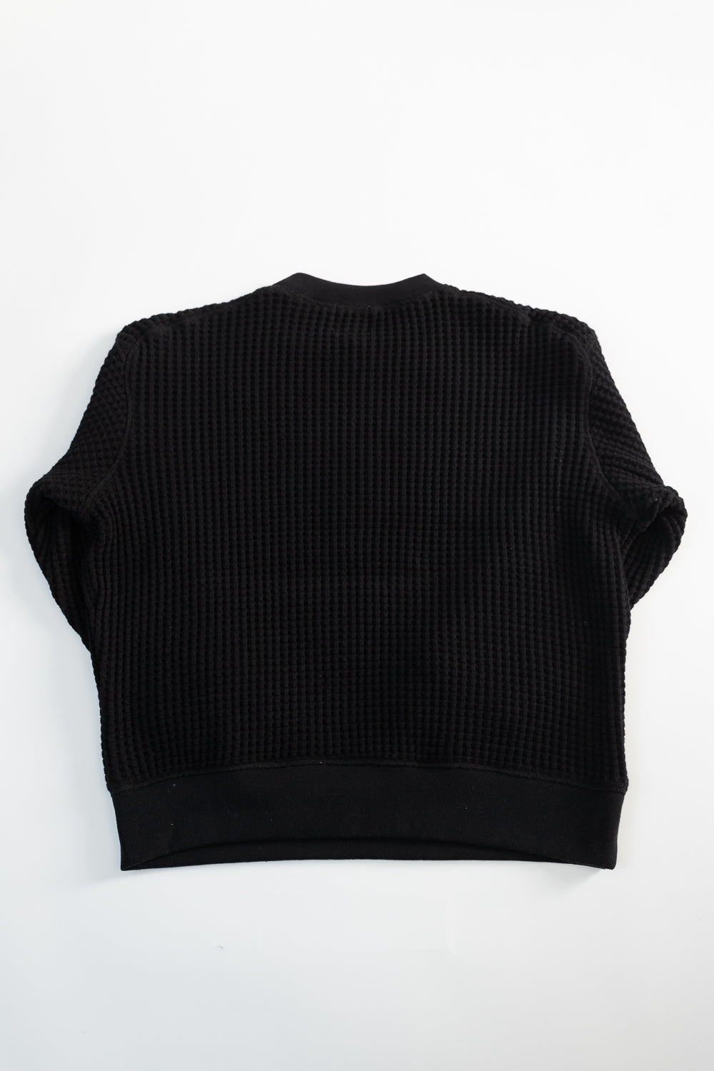 Big Waffle Crew Neck - 07 Black | Dant