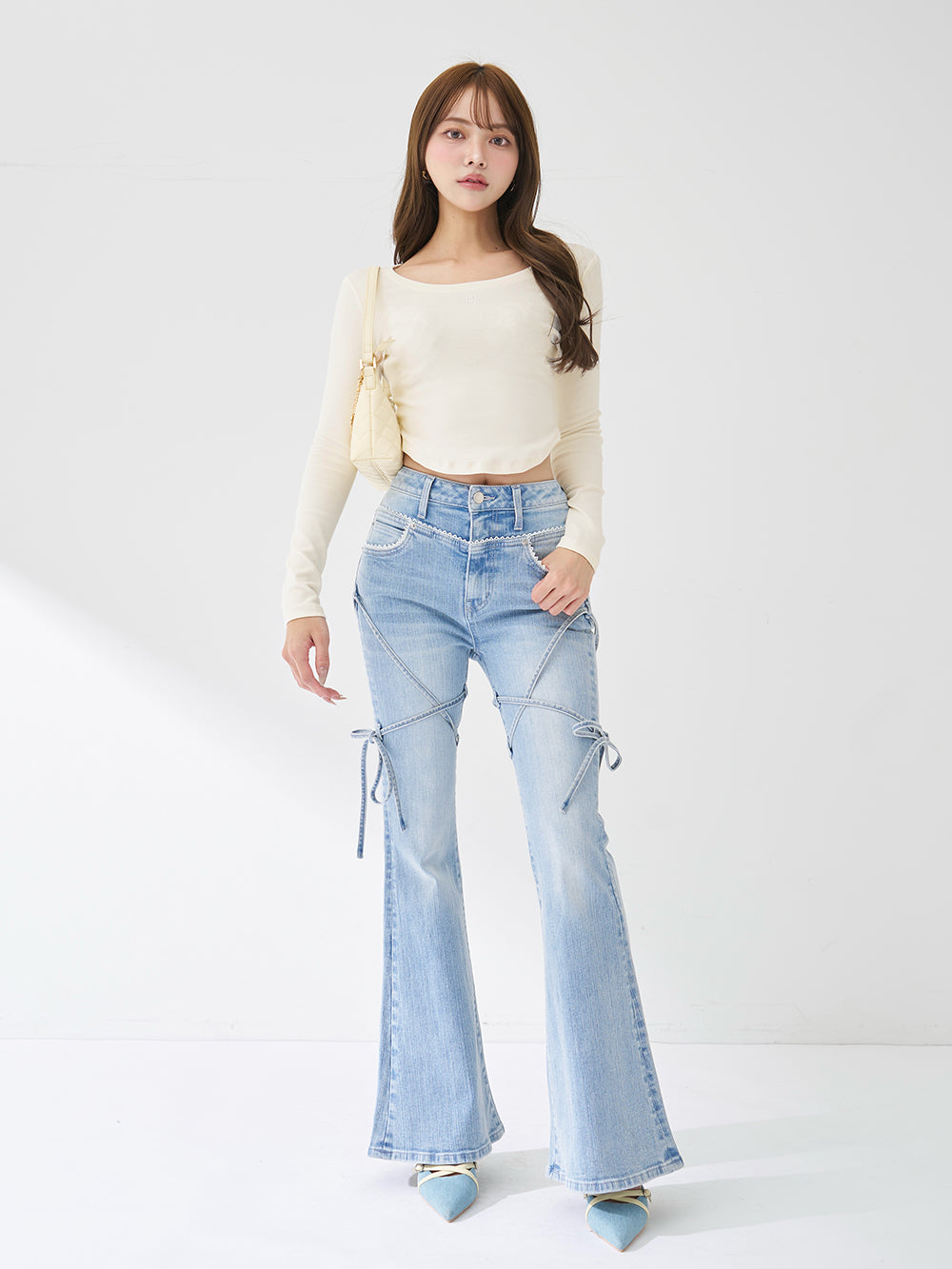 カーブシェイプシルエットロングTシャツ – Darich (ダーリッチ)