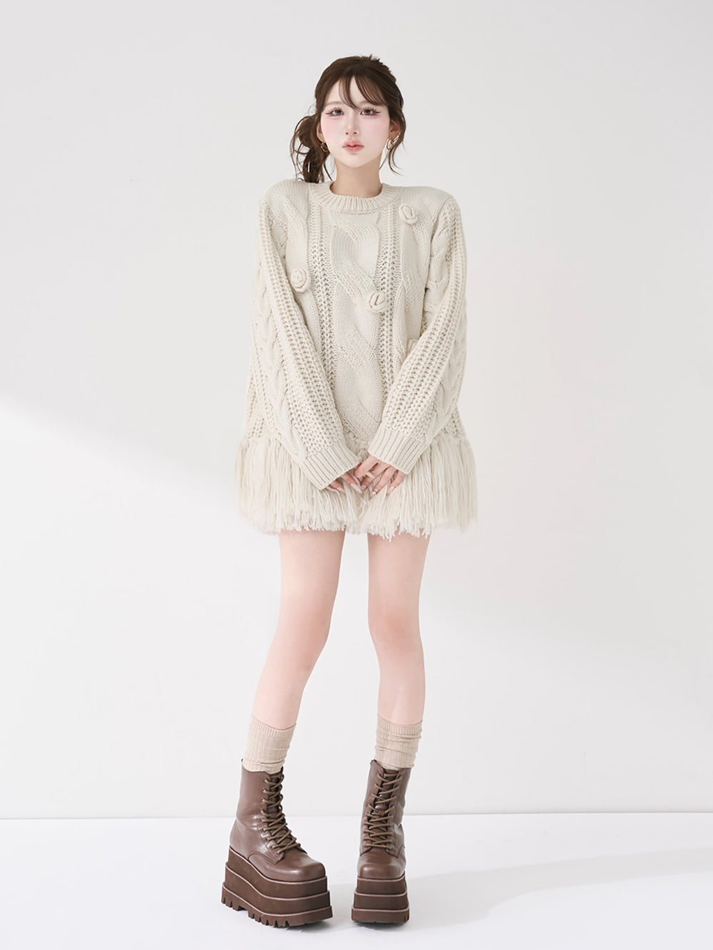 ローズモチーフニットチュニック – Darich (ダーリッチ)