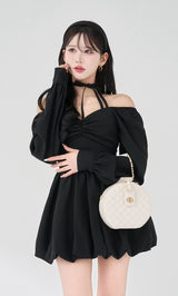 ウエストコルセットバルーンミニワンピース – Darich (ダーリッチ)