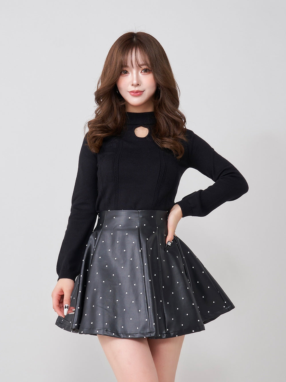 レザードッキングベルトフリルミニスカート – Darich (ダーリッチ)