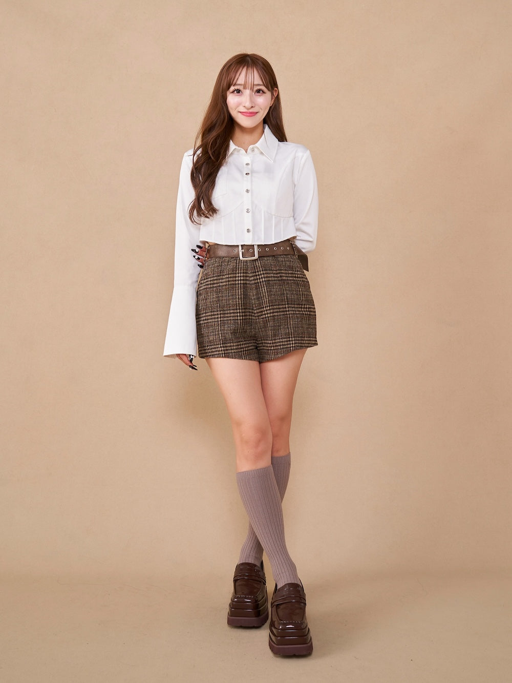 ハイウエストチェックショートパンツ – Darich (ダーリッチ)