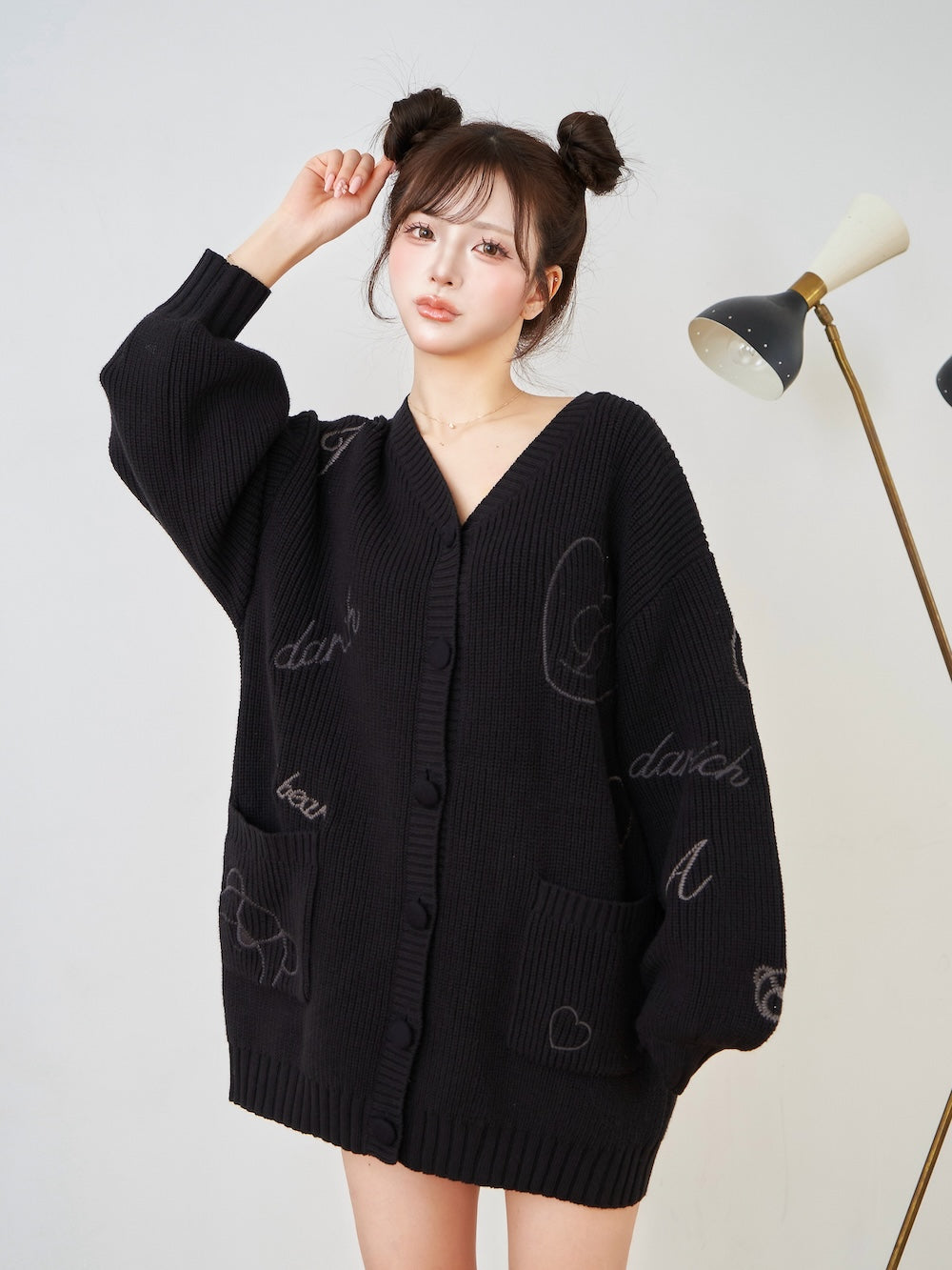 Dベアエンブロイダリーニットカーディガン – Darich (ダーリッチ)