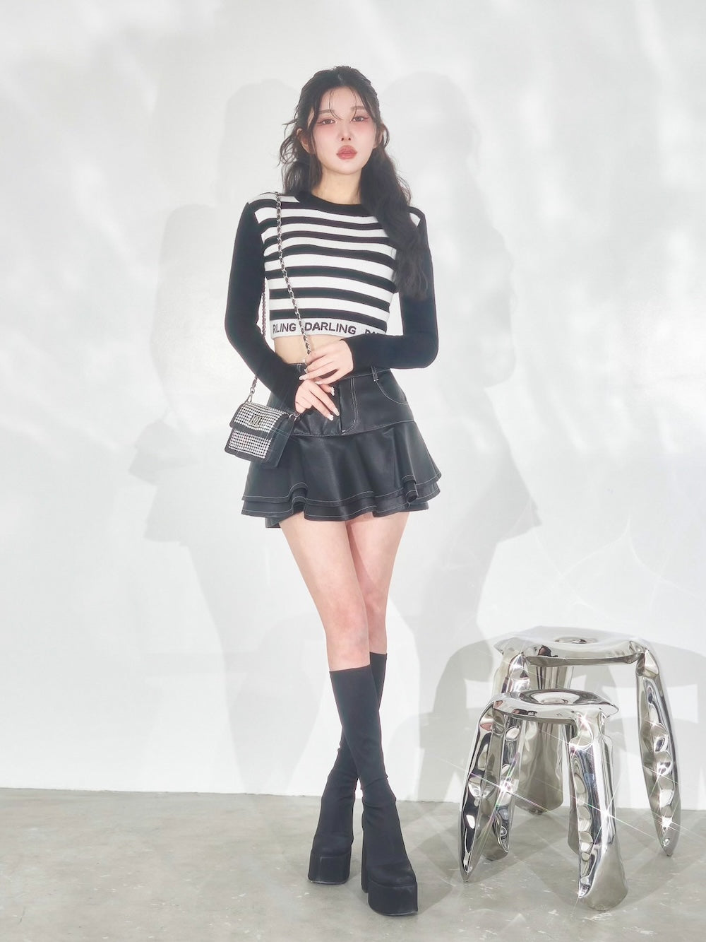 フリルレザーショートパンツ – Darich (ダーリッチ)