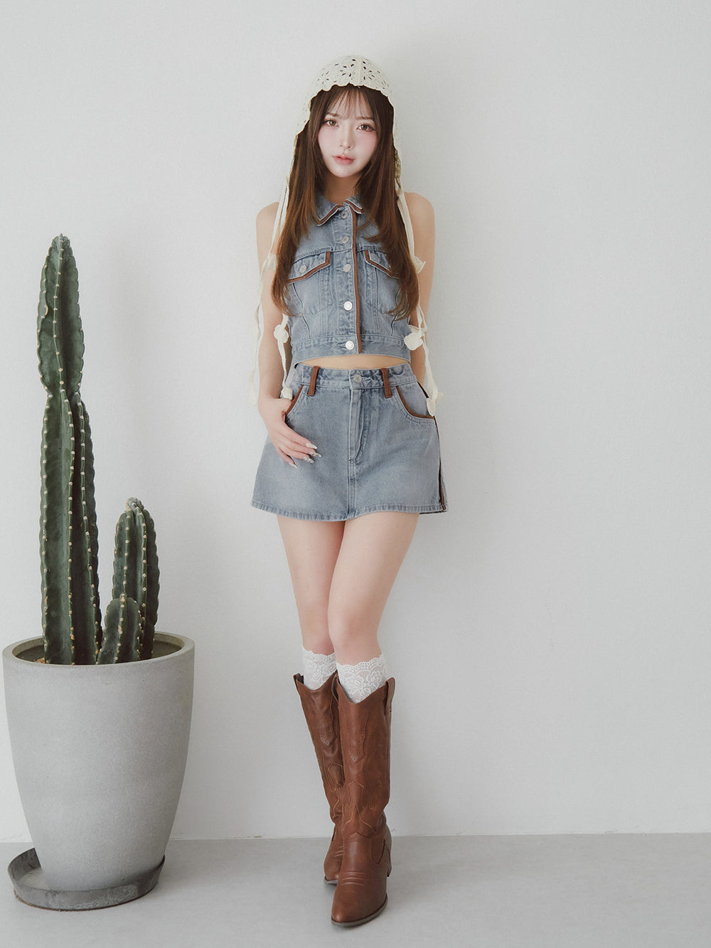 スウェードパイピングデニムトップス – Darich (ダーリッチ)