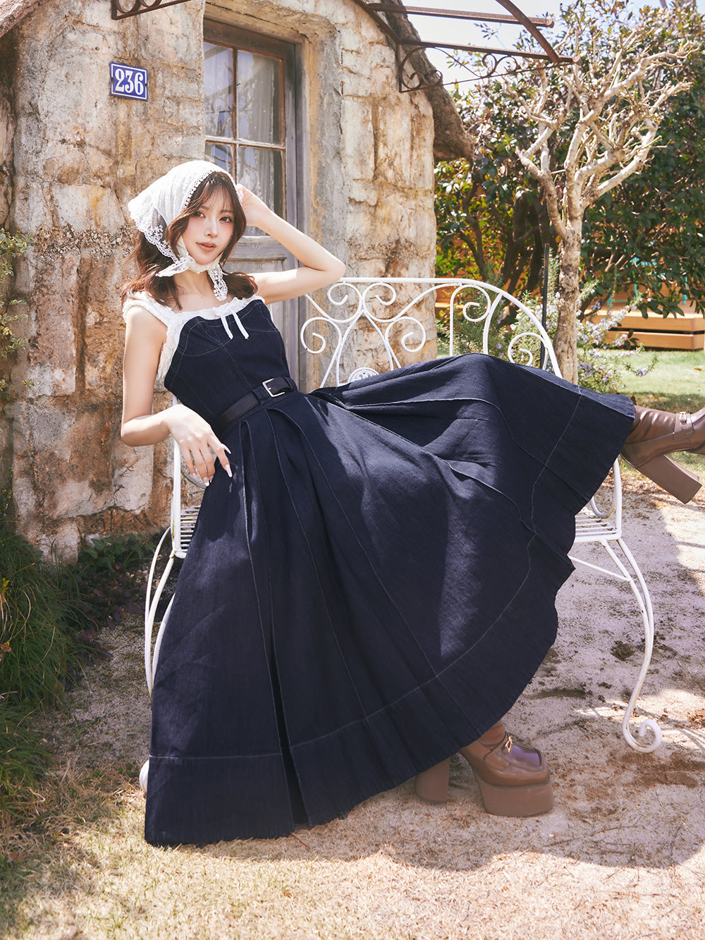 ドッキングデニムミディワンピース – Darich (ダーリッチ)