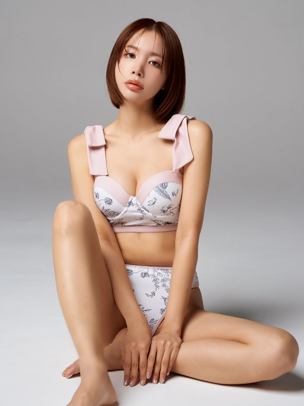 新品】Darich ショルダーリボンコルセットビキニ PNK FREESize 新品