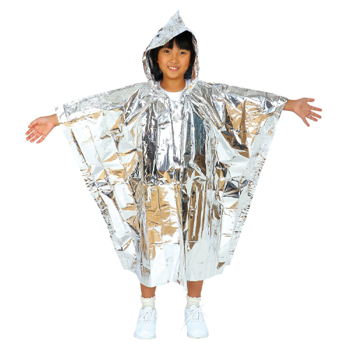非常用アルミ防寒ポンチョこども用 35576 アーテック 防災用品
